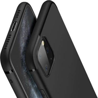 Geschikt voor Ultradunne TPU Back cover voor Apple iPhone 11 Pro Max | Zwart | Mat Finish Case | Luxe Siliconen Hoesje