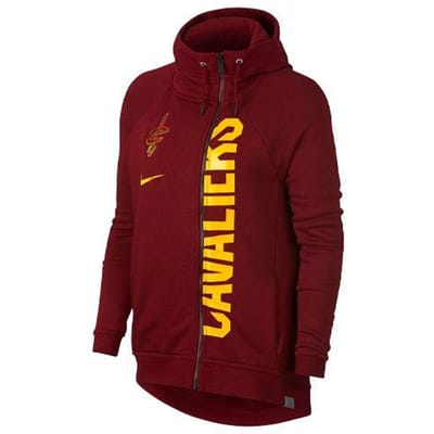 Nike Modern NBA Cleveland Cavaliers Casual Sport Training Hoodie Dames Hoodies Maroon 862213-677 S brown