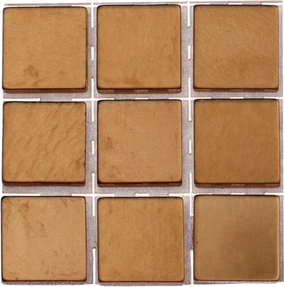 Glorex Hobby - mozaieken maken stenen/steentjes - brons - 63x stuks - 10 x 10 x 2 mm - hobby en knutselen - tegeltjes