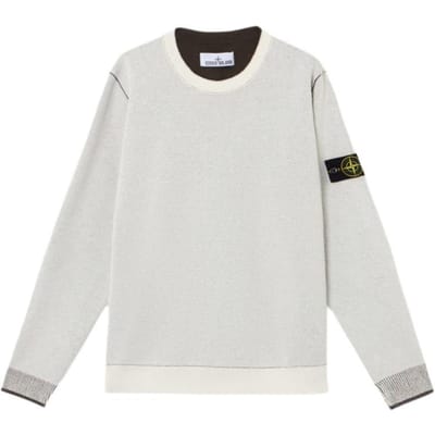 Stone Island Kleurblok Crewneck Omkeerbare Trui met Lange Mouwen Heren trui Ivoor K1S1551000-21S00D9-V0093 XL black