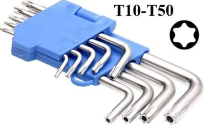 9 delig sleutelset - Torx sleutelset - schroevendraaier set met houder - Sleutelgereedschap - inbussleutel - LOUZIR