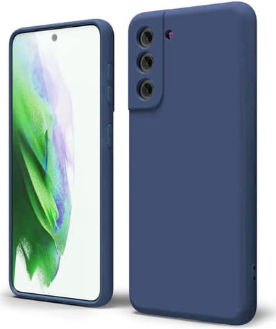 Hoesje met Camera Bescherming Geschikt voor Samsung Galaxy S21 | Back Cover | Dun | Flexibel TPU | Donkerblauw