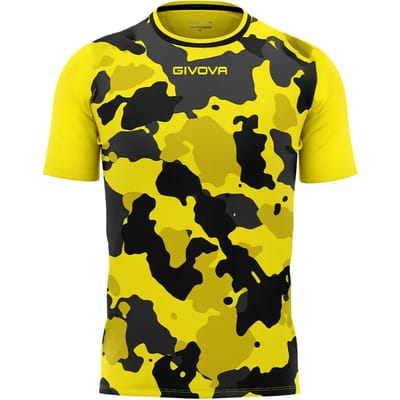 Heren T-shirt Givova Army Geel-zwart Geel - L