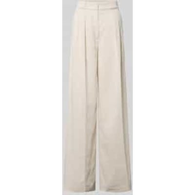 loose fit wijdte broek van mix van viscose en linnen