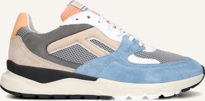 Floris Van Bommel Sfm-10154 De Treener Sneakers - Suède - Heren - Grijs - Maat 44⅔