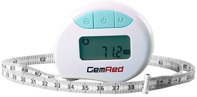 Digitaal Meetlint - Lichaamsmeter - Voortgang Bijhouden - Metingslog Functie - 150 cm Bereik - Lichtblauw