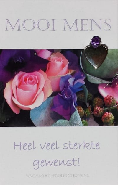Mooi Mens Wenskaartje Heel veel sterkte gewenst!