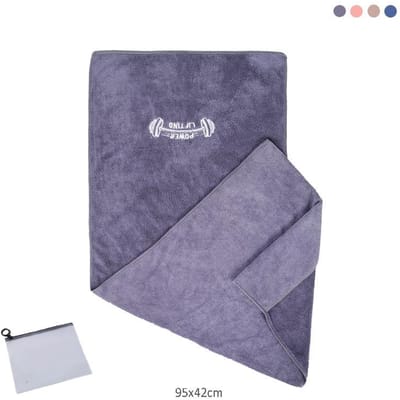 42x95cm Fitnesshanddoek voor Sport Sneldrogend Gymapparatuur Antislip Sport Zweetdoek Zwemhanddoek Microvezel Zwembadhanddoeken paars