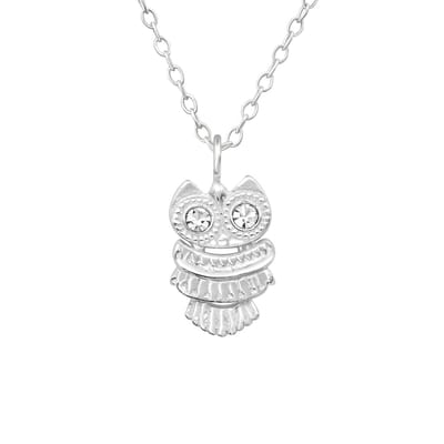 Montebello Ketting Alies - 925 Zilver E-Coating - Uil - 8x11mm - 45cm