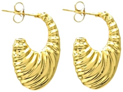 Oorbellen - Oorhangers - RVS - 2,5 cm - Goudkleurig