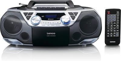 Boombox DAB+ met Bluetooth 5.0 en Toploader CD/MP3 Speler - Multifunctioneel met Cassette Deck, FM Radio en USB Poort
