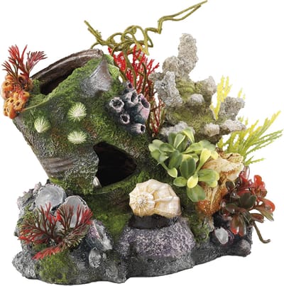 Aqua Della - Aquariumdecoratie - Vissen - Tin /with Airstone 17x13,7x15cm - 1st