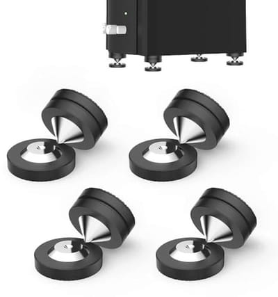 Luidsprekerspikes POM Roestvrij Staal - Geluidsabsorberende Voeten voor HiFi Apparaten