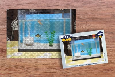 Puzzel Twee visjes in een aquarium - Legpuzzel - Puzzel 1000 stukjes volwassenen