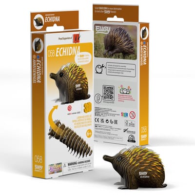 EUGY 3D Puzzel - Mierenegel - Wilde Dieren - Duurzaam - Verzamel Ze Allemaal - 6 Jaar