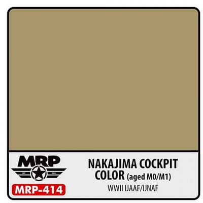 Mr. Paint MRP-414 - Nakajima Cockpit Color (Aged) – 30 ml verf voor Airbrush & Detailwerk