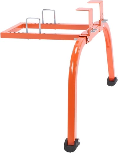 ByShane - Ladderstabilisator van robuust staal met verstelbare handgreep voor veiligheid bij het beschilderen en reinigen van dakgoten (oranje)