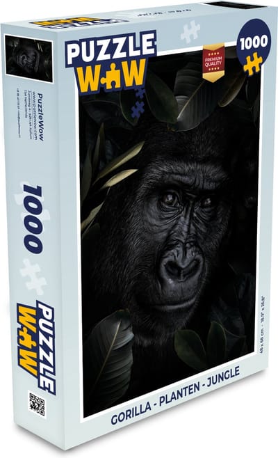 Puzzel Gorilla - Planten - Jungle - Legpuzzel - Puzzel 1000 stukjes volwassenen