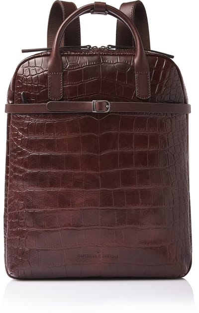 Castelijn & Beerens - Croco Emma Rugzak 15,6 RFID | mocca -