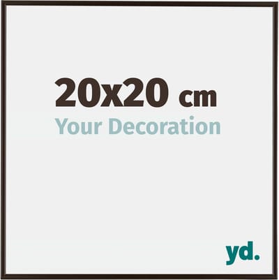 Your Decoration - Fotolijst 20x20 cm - Kunststof - Antraciet - Evry
