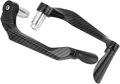 Carbon Motorfiets Remhefbomen Set, Handvat Remhevel, Bescherming voor Voorruit, Zwart - Perfect voor Motorrijders