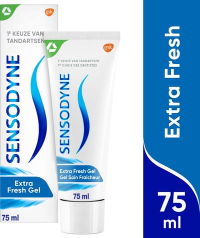 Sensodyne Extra Fresh Gel tandpasta voor gevoelige tanden 75 ml - Voordeelverpakking 12 stuks