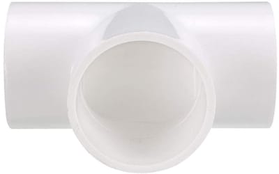 Dailygoods- Pijpfitting Slip Tee - 50 mm PVC - 3-weg Koppelingsverbinding - Tuinwaterpijpadapter - Sanitair - Duurzaam en Slagvast - PVC Connector