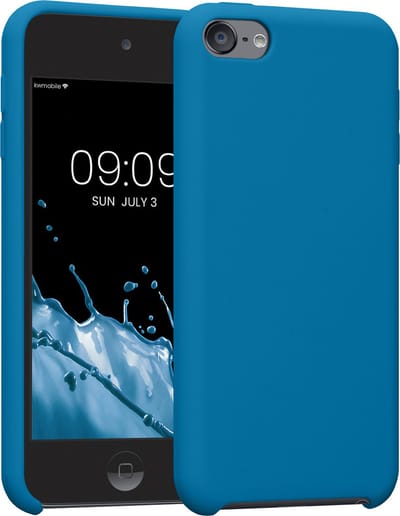 kwmobile hoes geschikt voor Apple iPod Touch 6G / 7G (6de en 7de generatie) - Beschermhoes voor mediaspeler - Backcover in Caribisch blauw