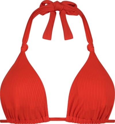 Beachlife Fiery Red triangel bikinitop