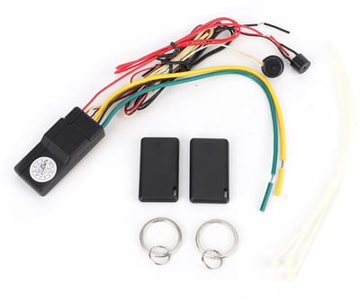 Dailygoods - Draadloos Automotorslot - Anti-kapingalarm - Verstelbare Detectieafstand - Noodontgrendelingsmodus - Startonderbreker - Voor 12V-auto