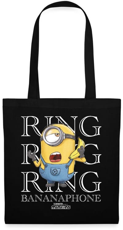Minions Ring Bananaphone Ringen Tas Van Stof Schoudertas