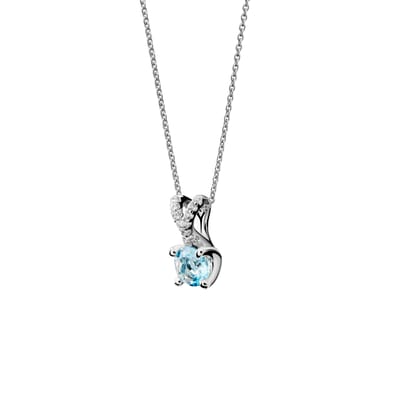 Orphelia 'Maya' Dames 925 Sterling Zilveren Ketting met Hanger - Zilver ZH-7478/AQ
