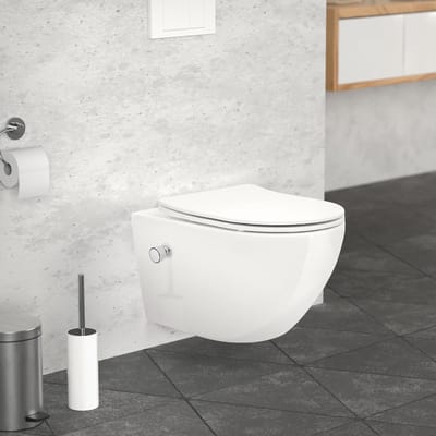 Hangend Toilet Keramiek Zonder Spoelrand met Geïntegreerde Bidetfunctie Softclose