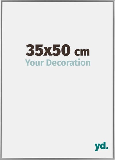 Your Decoration - Fotolijst 35x50 cm - Kunststof - Zilver Hoogglans - Evry