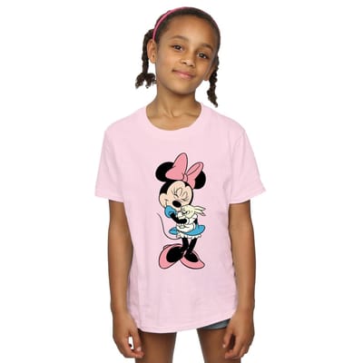Disney Meisjes Minnie Mouse Bunny Hug Katoenen T-Shirt (Baby Roze)