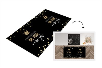 Keukenloper - Loper keuken - Quotes - Spreuken - Werk - Congratulations on your new job - 120x60 cm - Keukenloper vinyl
