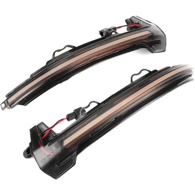 LED Dynamische Stromende Richtingaanwijzer Geel Licht Zijspiegel Sequentiële Knipperlicht Geschikt voor S4 RS4 B9 A5 S5 RS5 black