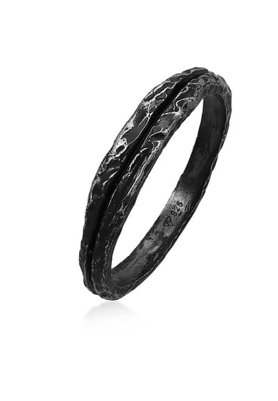 Haze & Glory - Ring - HG HAZE & GLORY - Ring Heren van 925 sterling zilver, Sieraden Heren, Zilveren ring geoxideerd, Schuifring, Cool, Not So Basic - Heren