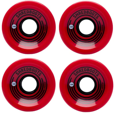 Goldcoast Shredboots 70 mm 85A longboard wielen Rood 4-Pack
