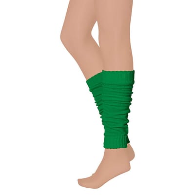 Apollo - Beenwarmer feest - Carnaval beenwarmers - groen - One size - Beenwarmers dames - Beenwarmers carnaval - Beenwarmers heren - Beenwarmers