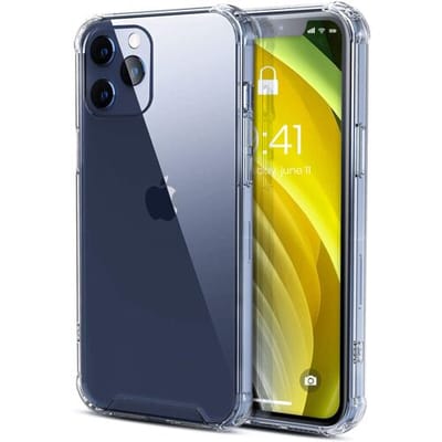 Shieldcase Silicone Shock case TPU geschikt voor Apple iPhone 12 Pro Max - shockproof - siliconen hoesje - optimale bescherming - transparant