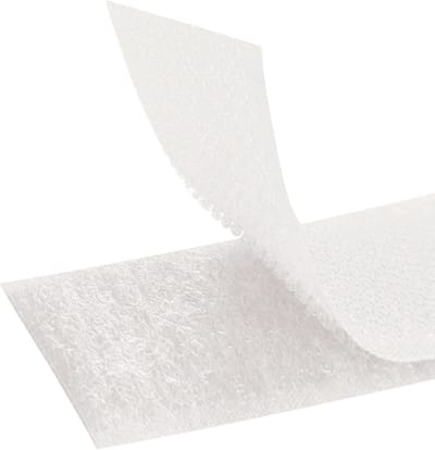 Klittenbandsluiting Wit - 5 Meters x 100 mm Dubbelzijdig Naaien Haak en Lus - Extra Sterke Strip voor Kleding en Knutselen