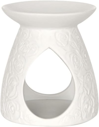 Elegante geurbrander met rozenmotief voor geurverspreiding