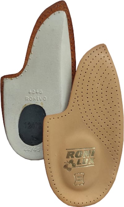 Ronilux Sienna Hielkussen met Gelengsteun - Holtesteun - Halve Inlegzool - Hielspoor Steunzool - Maat 44/45