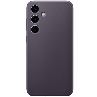 Samsung Vegan Leather Case - Geschikt voor Samsung Galaxy S24 Plus - Dark Violet