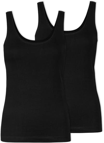 SNOCKS Tank Top Dames van Biologisch Katoen 2-Pack - Slim Fit Pasvorm - Hoogwaardige Onderhemden - Comfortabel & Duurzaam