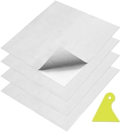 Set van 4 hittewerende folieplaten - 30x30 cm - Zelfklevend aluminium