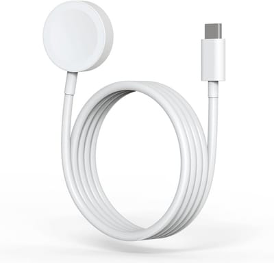 Qost - Apple Watch Oplader - Wit - 1 Meter - USB-C - Apple Watch Kabel - Snellader - 10W