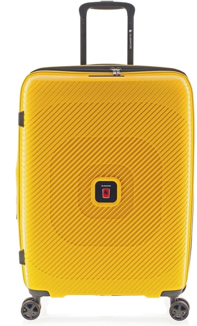 Gladiator 2800 4 wielen Trolley 67 cm met uitbreidingsplooi - Harde bagage - TSA slot - yellow