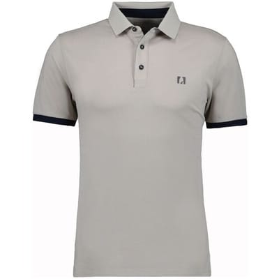 Ragman Polo Uni Color Piqué Dry Fit Finish Licht Beige / male